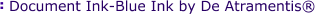 Document Ink-Blue Ink by De Atramentis®