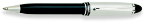Ipsilon Metal Ballpoint Pen by Aurora® [Chrome Cap/Black Barrel]