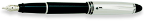 Ipsilon Metal Fountain Pen Series by Aurora® - Chrome Plated Cap/Black Barrel Ipsilon Metal Fountain Pen Series by Aurora® - Chrome Plated Cap/Black Barrel