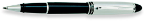 Ipsilon Metal Rollerball by Aurora® - Chrome Plated Cap/Black Barrel