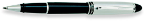 Ipsilon Metal Rollerball by Aurora® - Chrome Plated Cap/Black Barrel Ipsilon Metal Rollerball by Aurora® - Chrome Plated Cap/Black Barrel