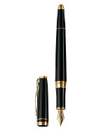Skribent Gold Black Fountain Pens by Cleo Skribent®..18kt gold nib