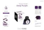 Project Ink No.003 Deep Purple Fountain Pen Bottled Ink by Colorverse