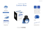 Project Ink No.006 Cotton Blue Fountain Pen Bottled Ink by Colorverse