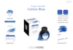 Project Ink No.006 Cotton Blue Fountain Pen Bottled Ink by Colorverse Project Ink No.006 Cotton Blue Fountain Pen Bottled Ink by Colorverse