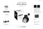 Project Ink No.001 Shiny Black/Glistening Fountain Pen Bottled Ink by Colorverse