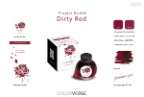 Project Ink No.004 Dirty Red Fountain Pen Bottled Ink by Colorverse