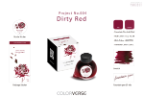 Project Ink No.004 Dirty Red Fountain Pen Bottled Ink by Colorverse Project Ink No.004 Dirty Red Fountain Pen Bottled Ink by Colorverse