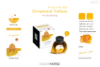 Project Ink No.008 Ornament Yellow Glistening Fountain Pen Bottled Ink by Colorverse
