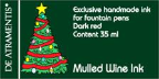 Mulled Wine/Mulled Red Premium Bottled Ink [Christmas Series] by De Atramentis®