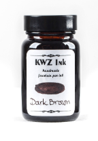 Dark Brown Handmade Fountain Pen Ink from KWZ Ink...last of the inventory