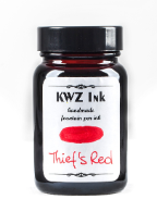 Thief's Red Handmade Fountain Pen Ink from KWZ Ink