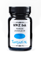 Turquoise Handmade Fountain Pen ink from KWZ Ink