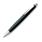 2000 Black/Brushed Ballpoint with Stainless Steel Clip by Lamy®