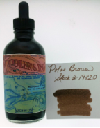 Polar Brown Bottled Ink 4.5 oz by Noodler's Ink®...free eyedropper FP