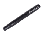 Milano Black Chased Fountain Pens with chrome nibs by Osprey Pens®