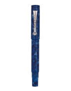 Milano Kyanite Blue Fountain Pens with chrome nibs by Osprey Pens®
