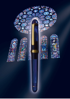 #3776 Century Chartres Blue Fountain Pen with 14 karat gold nibs by Platinum® #3776 Century Chartres Blue Fountain Pen with 14 karat gold nibs by Platinum®