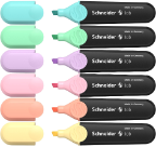 Job Pastel Highlighter Six Color Pack by Schneider®