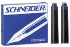 Schneider® 600 Basic Colors Ink Cartridges - Standard International  size [six refills per box]...fantastic value!