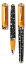 Sumer Orange Resin Rollerball Pen with Gold Trim from Signum® Italia