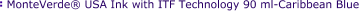 MonteVerde® USA Ink with ITF Technology 90 ml-Caribbean Blue