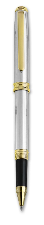 Signum® Antares 925 Silver Ruled Fretwork/Gold Plate Rollerball Pen Signum® Antares 925 Silver Ruled Fretwork/Gold Plate Rollerball Pen