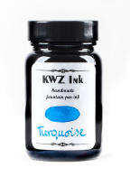 Turquoise Handmade Fountain Pen ink from KWZ Ink Turquoise Handmade Fountain Pen ink from KWZ Ink