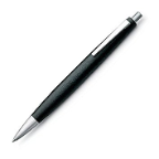 2000 Black/Brushed Ballpoint with Stainless Steel Clip by Lamy® 2000 Black/Brushed Ballpoint with Stainless Steel Clip by Lamy®